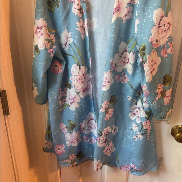 Floral Sheer Kimono Cardigan - Picture 3 of 4